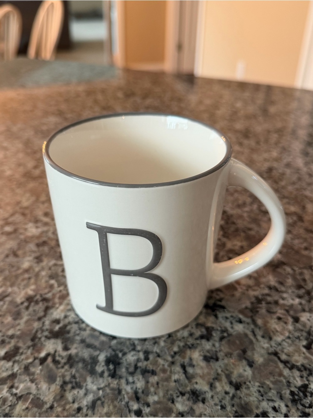 Monogram ‘B’ Spritz Coffee Mug